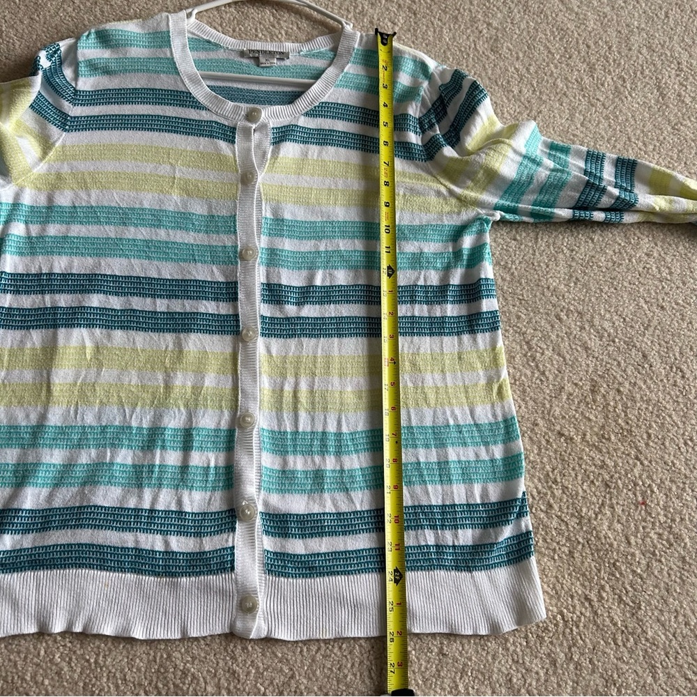 Women’s Pendleton Petite Multi Colored Striped Bu… - image 4